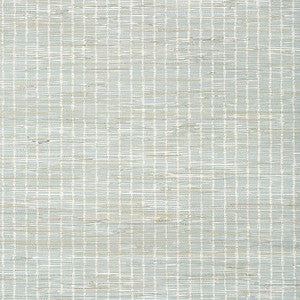 Sutton Stripe White on Robin's Egg T24085 by Thibaut Designer Wallpaper