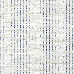 Sutton Stripe Navy on White T24086 by Thibaut Designer Wallpaper