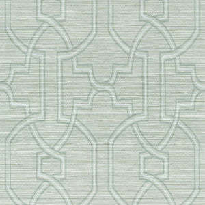 Promenade Robin's Egg T279 by Thibaut Designer Wallpaper