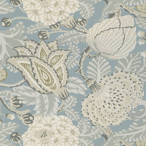 Mitford Aqua T2948 by Thibaut Designer Wallpaper