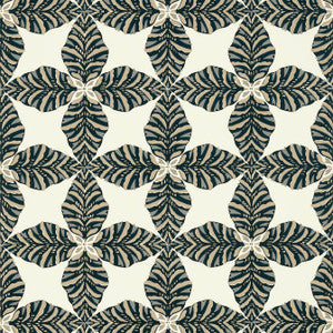 Starleaf Black T2971 by Thibaut Designer Wallpaper