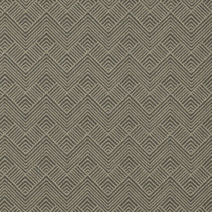 Oslo Chevron Black T2989 by Thibaut Designer Wallpaper