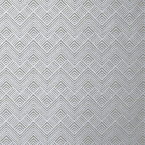Oslo Chevron Metallic Silver T2991 by Thibaut Designer Wallpaper