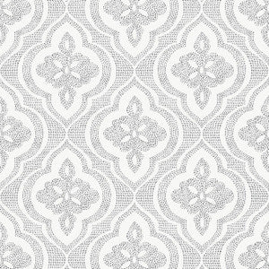 Ophelia Black and White T2997 by Thibaut Designer Wallpaper