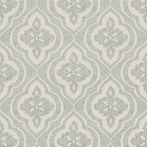 Ophelia Beige and Black T2999 by Thibaut Designer Wallpaper