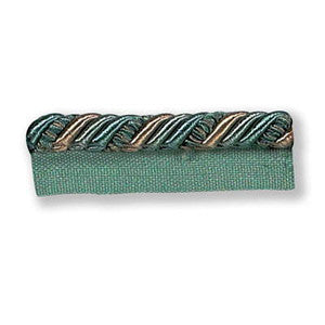 Ribbon Flanged Cord Lagoon by Kravet Couture Designer Trim