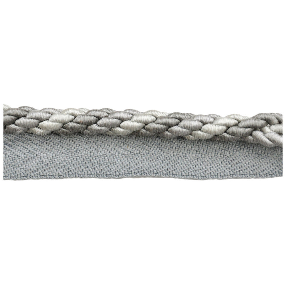 Tonal Cord Grey Frost by Kravet Couture Designer Trim CALVIN KLEIN COLLECTION COTTON - 58%;SILK - 28%;POLYESTER - 14% China - Horizontal: - and Vertical: - 0.25 - Swanky Fabrics -
