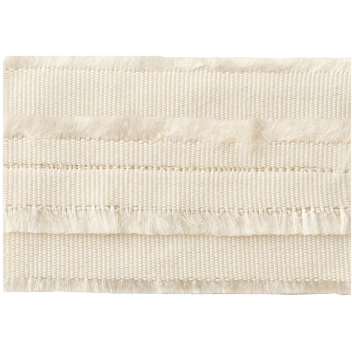 Fringed Border Pearl by Kravet Couture Designer Trim CALVIN KLEIN COLLECTION RAYON - 57%;COTTON - 39%;NYLON - 4% India Horizontal: and Vertical: 1.77 - Swanky Fabrics -