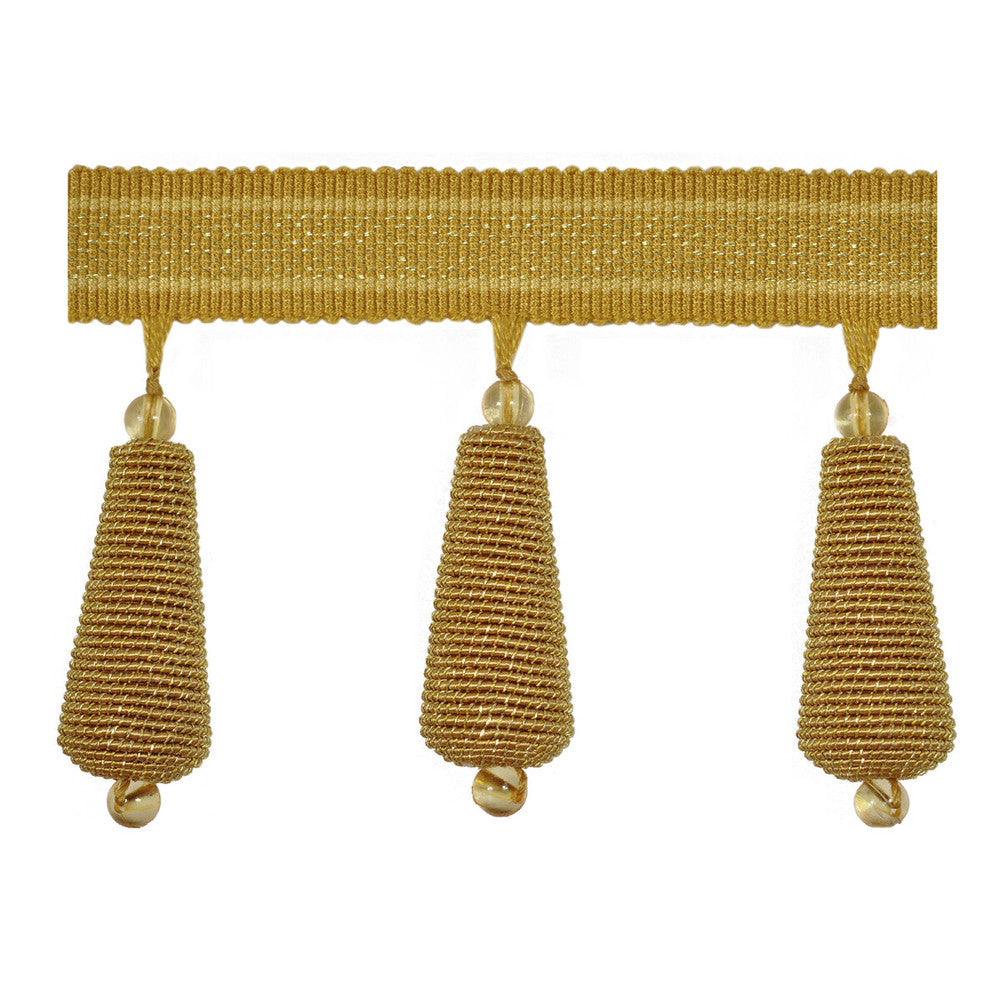 Gilded Teardrop Gold by Kravet Design Designer Trim RAYON - 40%;COTTON - 36%;METALLIC - 11%;VISCOSE - 10%;POLYESTER - 3% China Horizontal: and Vertical: 3 - Swanky Fabrics -