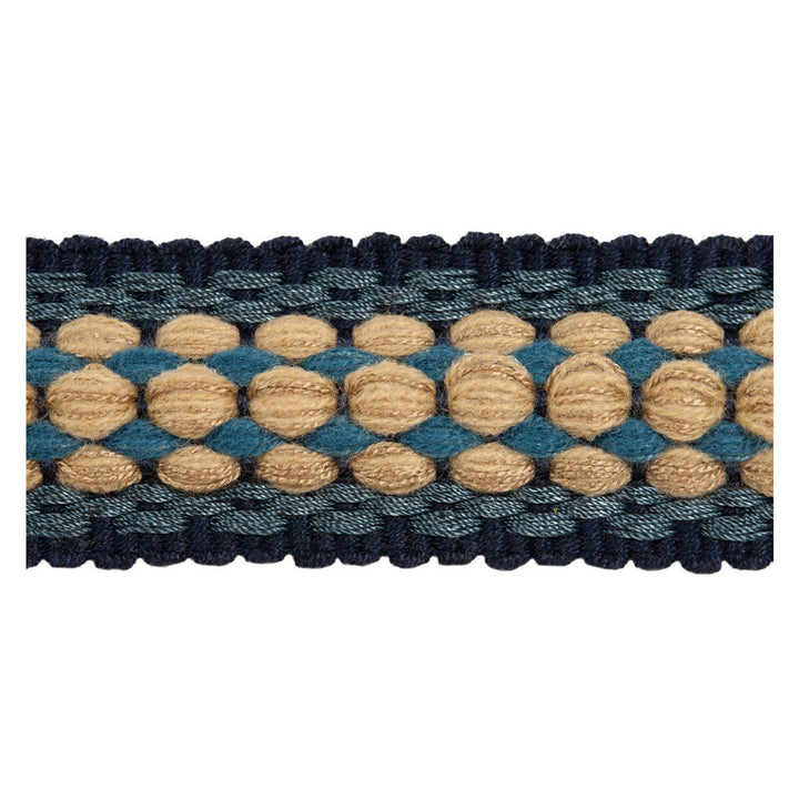 Tracker Indigo by Kravet Couture Designer Trim NOMAD CHIC VISCOSE - 100% Germany - Horizontal: 0.4 and Vertical: 0.8 2 - Swanky Fabrics -