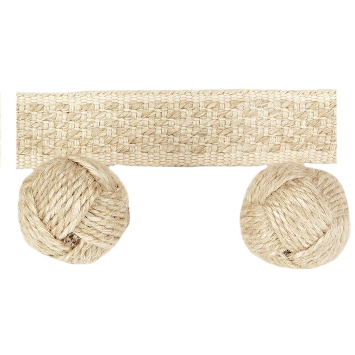 Monkey Fist Salt by Kravet Couture Designer Trim WOOD - 46%;LINEN - 30%;JUTE - 20%;VISCOSE - 4% Egypt Horizontal: and Vertical: 2 - Swanky Fabrics -