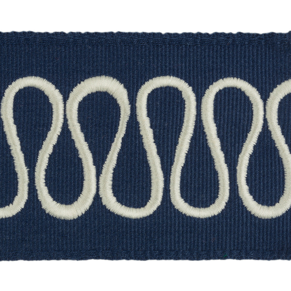 Bodoni Tape Sailor by Kravet Design Designer Trim JONATHAN ADLER CHARADE COTTON - 75%;VISCOSE - 25% India Horizontal: and Vertical: 2.36 - Swanky Fabrics -