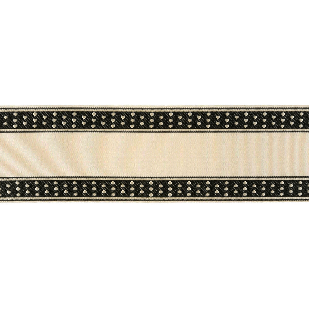 Dotty Border Domino by Kravet Design Designer Trim KATE SPADE COLLECTION ACETATE - 72%;POLYESTER - 28% Italy Horizontal: and Vertical: 3 - Swanky Fabrics -