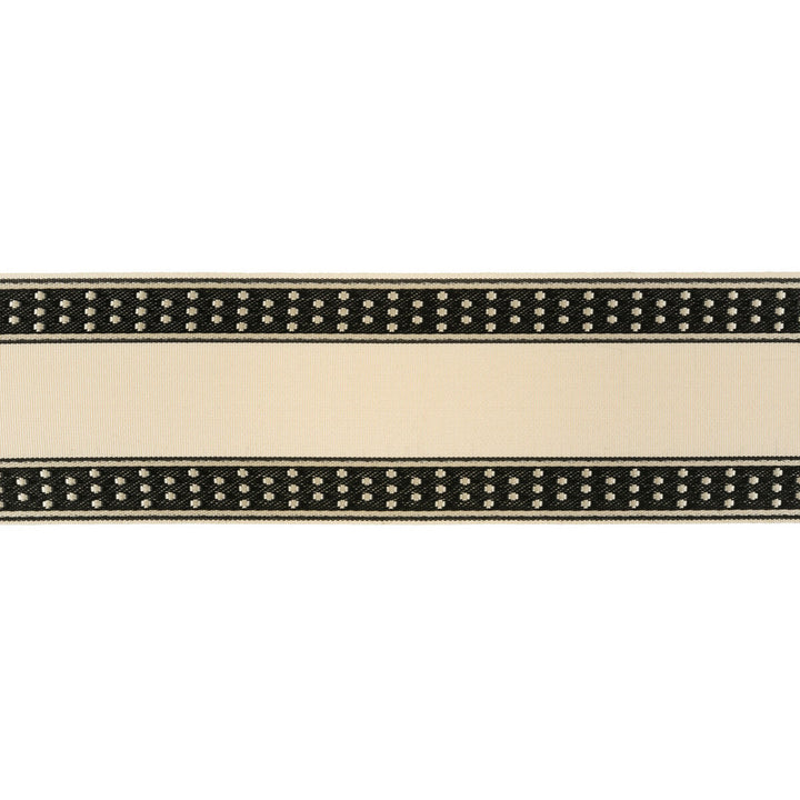 Dotty Border Domino by Kravet Design Designer Trim KATE SPADE COLLECTION ACETATE - 72%;POLYESTER - 28% Italy Horizontal: and Vertical: 3 - Swanky Fabrics -