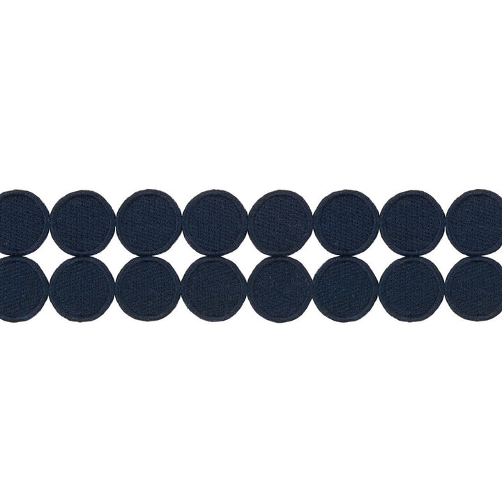 Double Dot Navy by Kravet Design Trim Kravet Design Trim Double Dot NavyTrim KATE SPADE COLLECTION POLYESTER - 100% China </p><p>Repeat: H: , V: 1.8125 - Fabric Carolina -