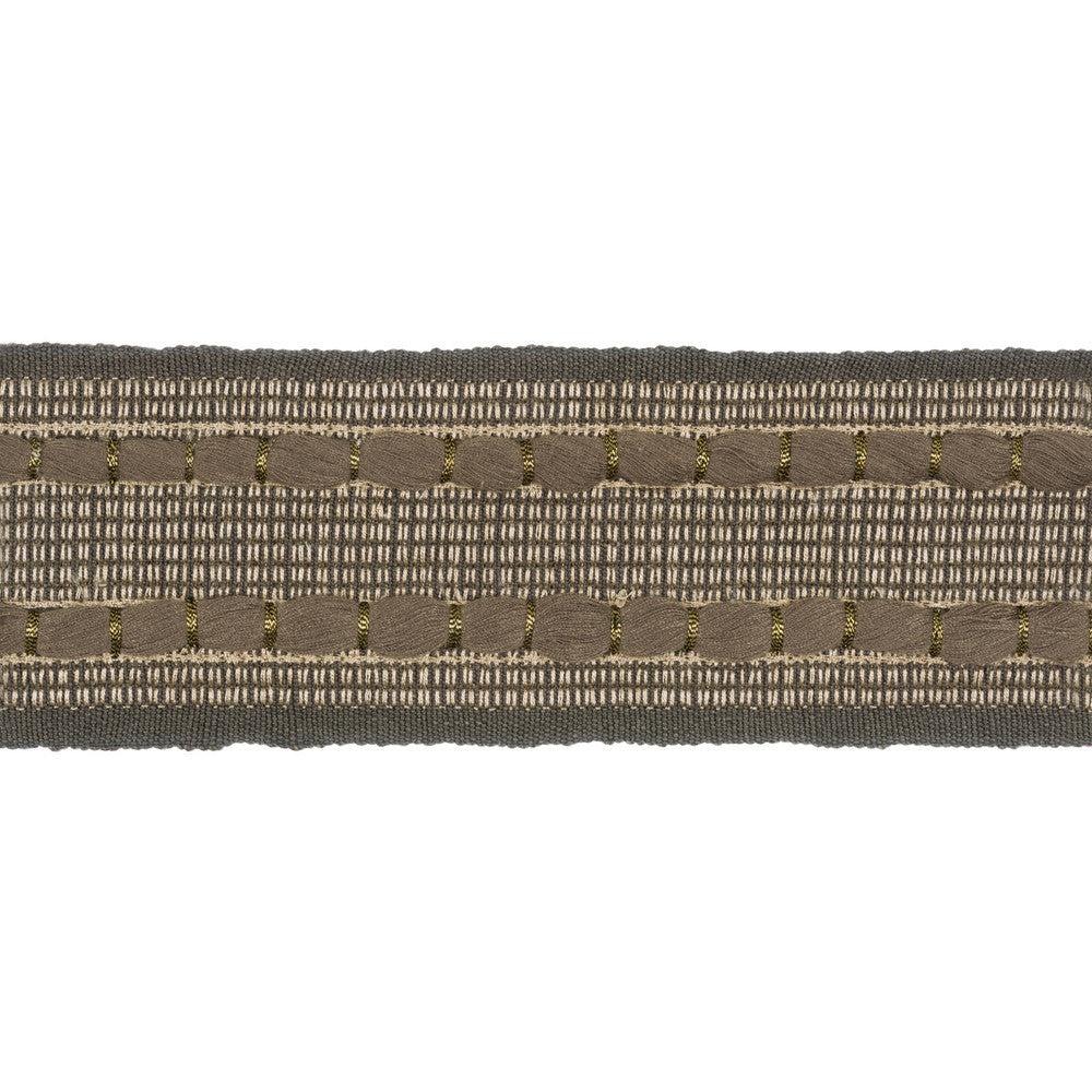 Ramble Tape Mink by Kravet Design Designer Trim LINHERR HOLLINGSWORTH BOHEME TRIM LINEN - 79%;RAYON - 10%;POLYESTER - 9%;METALLIC - 2% India Horizontal: 1.2 and Vertical: 0.7 2.5 - Swanky Fabrics -