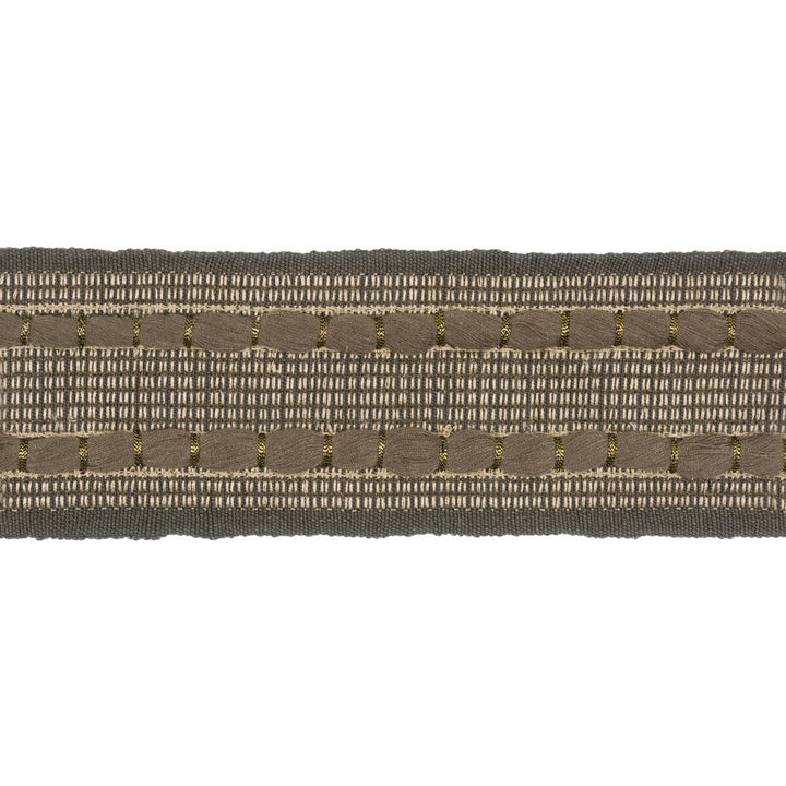 Ramble Tape Mink by Kravet Design Designer Trim LINHERR HOLLINGSWORTH BOHEME TRIM LINEN - 79%;RAYON - 10%;POLYESTER - 9%;METALLIC - 2% India - Horizontal: 1.2 and Vertical: 0.7 2.5 - Swanky Fabrics -