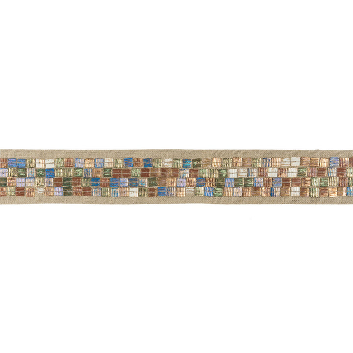 Mosaique Ocean by Kravet Design Designer Trim LINHERR HOLLINGSWORTH BOHEME TRIM METAL - 61%;LINEN - 36%;VISCOSE - 3% India Horizontal: 0 and Vertical: 0 2 - Swanky Fabrics -