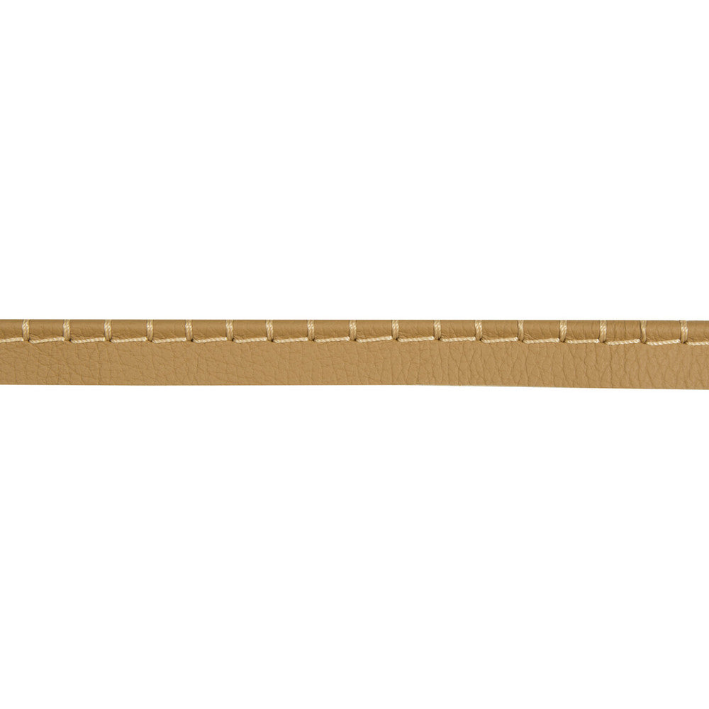 Whip Stitch Cord Tan by Kravet Design Designer Trim LEATHER TRIM COW HIDE - 90%;COTTON - 5%;POLYESTER - 5% Austria Horizontal: and Vertical: 2.5 - Swanky Fabrics -