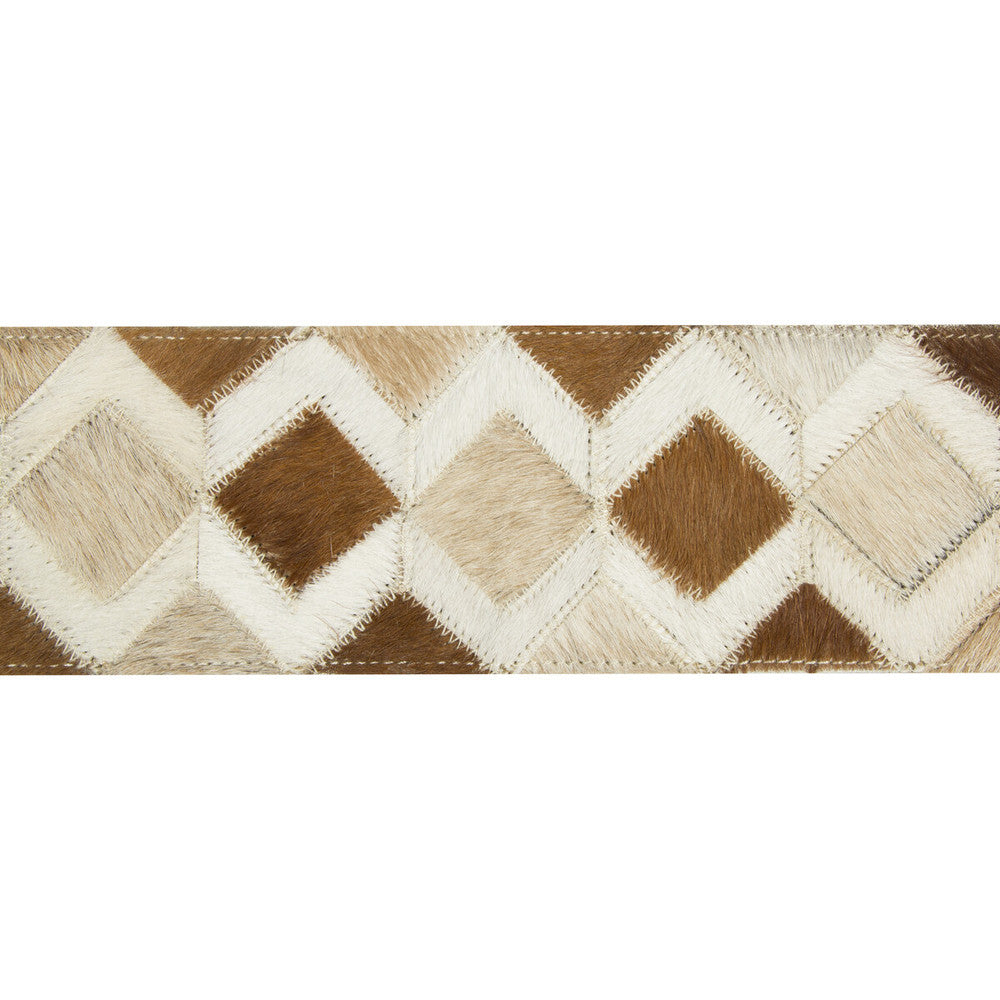 Diamond Hide Sorrel by Kravet Design Designer Trim LEATHER TRIM COW HIDE - 100% India Horizontal: and Vertical: 3.5 - Swanky Fabrics -