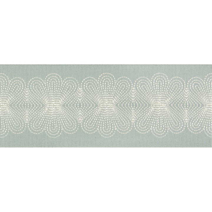 Flower Stitch Mineral by Kravet Design Designer Trim BRAIDS BANDS & BORDERS VISCOSE - 77%;RAYON - 23% China - Horizontal: - and Vertical: - 3 - Swanky Fabrics -