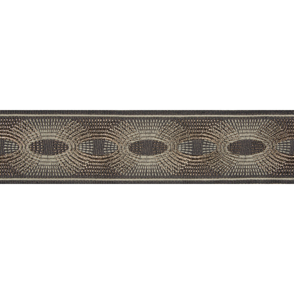 Deco Rays Smoke by Kravet Design Trim Kravet Design Trim Deco Rays SmokeTrim BRAIDS BANDS & BORDERS LINEN - 35%;POLYESTER - 32%;VISCOSE - 20%;METALLIC - 13% China </p><p>Repeat: H: , V: 3 - Fabric Carolina -