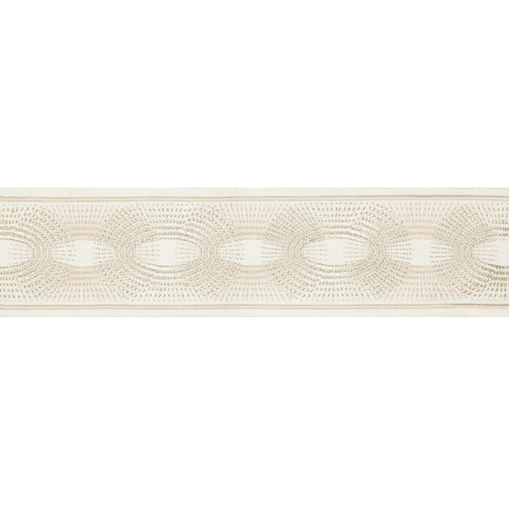 Deco Rays Oyster by Kravet Design Designer Trim BRAIDS BANDS & BORDERS LINEN - 35%;POLYESTER - 32%;VISCOSE - 20%;METALLIC - 13% China - Horizontal: - and Vertical: - 3 - Swanky Fabrics -