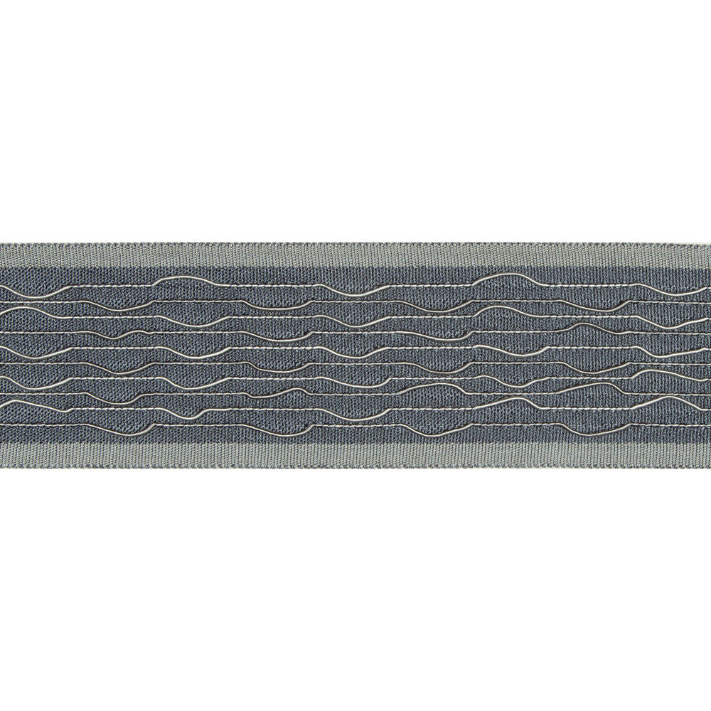 Fine Lines Slate by Kravet Design Designer Trim BRAIDS BANDS & BORDERS RAYON - 88%;COTTON - 12% China - Horizontal: - and Vertical: - 2 - Swanky Fabrics -