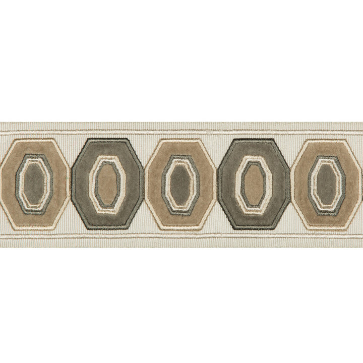 Geodex Linen by Kravet Design Designer Trim BRAIDS BANDS & BORDERS RAYON - 75%;COTTON - 25% India - Horizontal: 3 and Vertical: 12.7 3 - Swanky Fabrics -