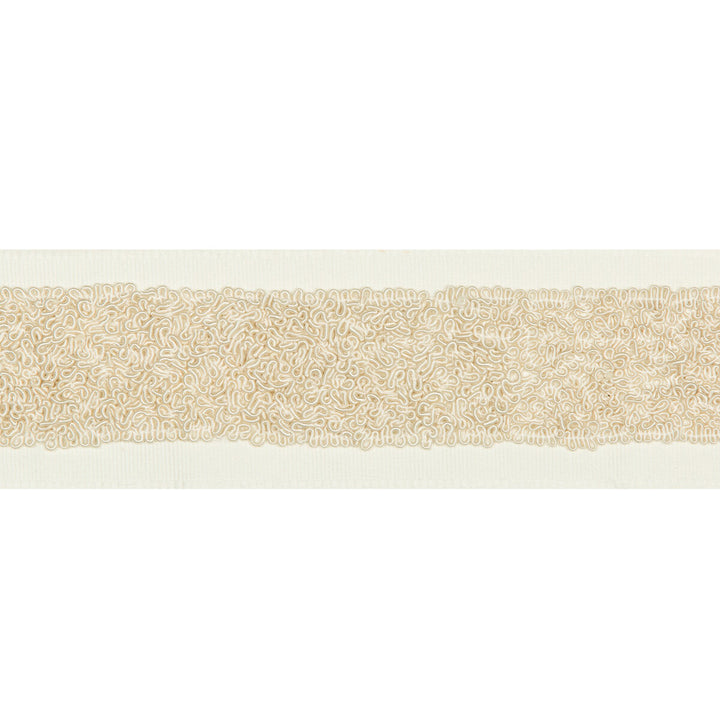 Aswirl Ivory by Kravet Design Designer Trim BRAIDS BANDS & BORDERS COTTON - 50%;VISCOSE - 50% India Horizontal: and Vertical: 2.5 - Swanky Fabrics -