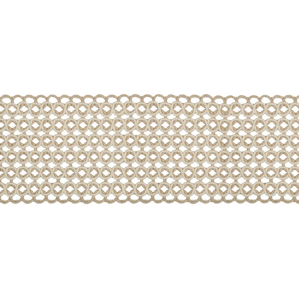 Hammock Border Limestone by Kravet Design Designer Trim PERFORMANCE TRIM INDOOR/OUTDOOR POLYACRYLIC - 97%;POLYESTER - 3% Germany Horizontal: and Vertical: 2.76 - Swanky Fabrics -