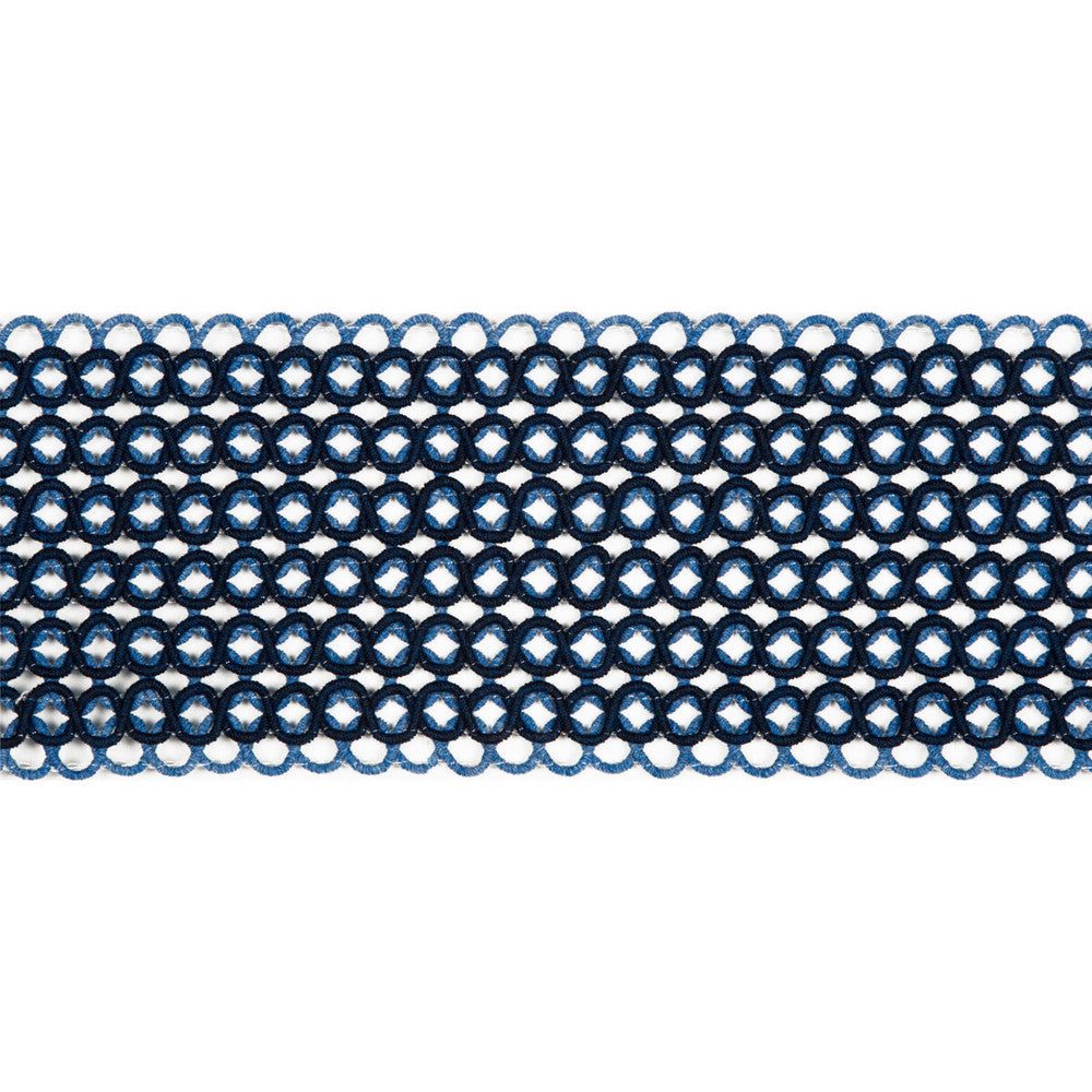 Hammock Border Nautical by Kravet Design Designer Trim PERFORMANCE TRIM INDOOR/OUTDOOR POLYACRYLIC - 97%;POLYESTER - 3% Germany Horizontal: and Vertical: 2.76 - Swanky Fabrics -