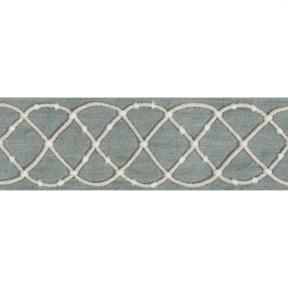 Fisherman'S Net Silver by Kravet Basics Designer Trim JEFFREY ALAN MARKS OCEANVIEW LINEN - 60%;JUTE - 30%;COTTON - 10% India Horizontal: 3 and Vertical: 3.5 3 - Swanky Fabrics -