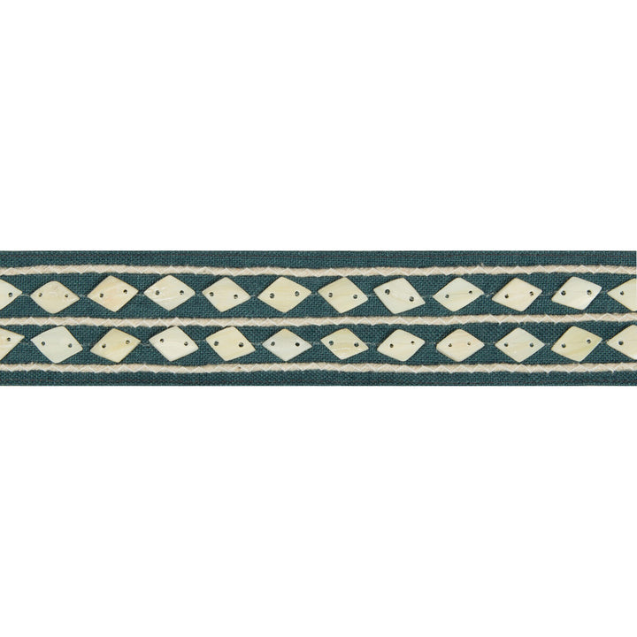 Shell Collector Pacific by Kravet Basics Designer Trim JEFFREY ALAN MARKS OCEANVIEW LINEN - 50%;SHELL - 30%;JUTE - 17%;COTTON - 3% India Horizontal: 1.9 and Vertical: 0.75 1.75 - Swanky Fabrics -
