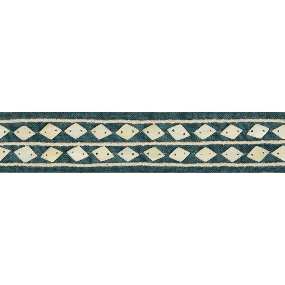 Shell Collector Pacific by Kravet Basics Trim Kravet Basics Trim Shell Collector PacificTrim JEFFREY ALAN MARKS OCEANVIEW LINEN - 50%;SHELL - 30%;JUTE - 17%;COTTON - 3% India </p><p>Repeat: H: 1.9, V: 0.75 1.75 - Fabric Carolina -