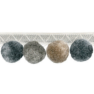 Phuket Poms Pewter by Kravet Designer Trim