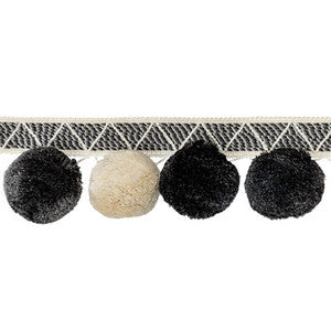 Phuket Poms Ivory/Noir by Kravet Designer Trim