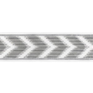 Chevron Velvet Tape Grey by Kravet Designer Trim
