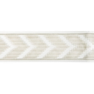 Chevron Velvet Tape Blanc by Kravet Designer Trim