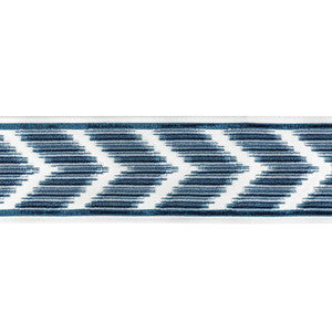 Chevron Velvet Tape Ink by Kravet Designer Trim
