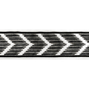 Chevron Velvet Tape Noir by Kravet Designer Trim