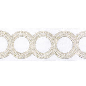 Looped Tape Light Silver by Kravet Designer Trim