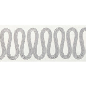 Wiggle Wide Tape Grey T30840.11.0 By Kravet Couture Designer Trim