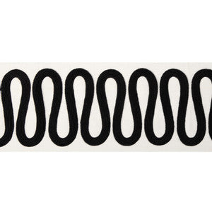 Wiggle Wide Tape Noir T30840.81.0 By Kravet Couture Designer Trim