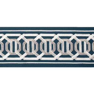 Octagon Wide Tape Indigo T30841.50.0 By Kravet Couture Designer Trim