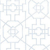 BAMBOO LATTICE White T3129 by Thibaut Designer Wallpaper