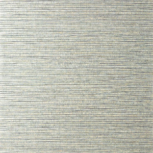 Woody Grass Metallic Silver T350 by Thibaut Designer Wallpaper