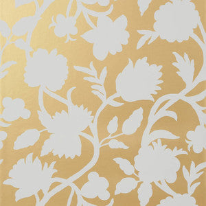 Cabrera Metallic Gold T35156 by Thibaut Designer Wallpaper