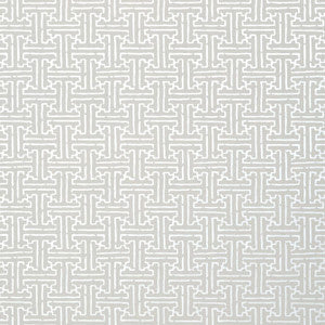 Taza Metallic Silver on Grey T35166 by Thibaut Designer Wallpaper
