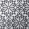 Allison Black on Metallic Silver T35177 by Thibaut Designer Wallpaper